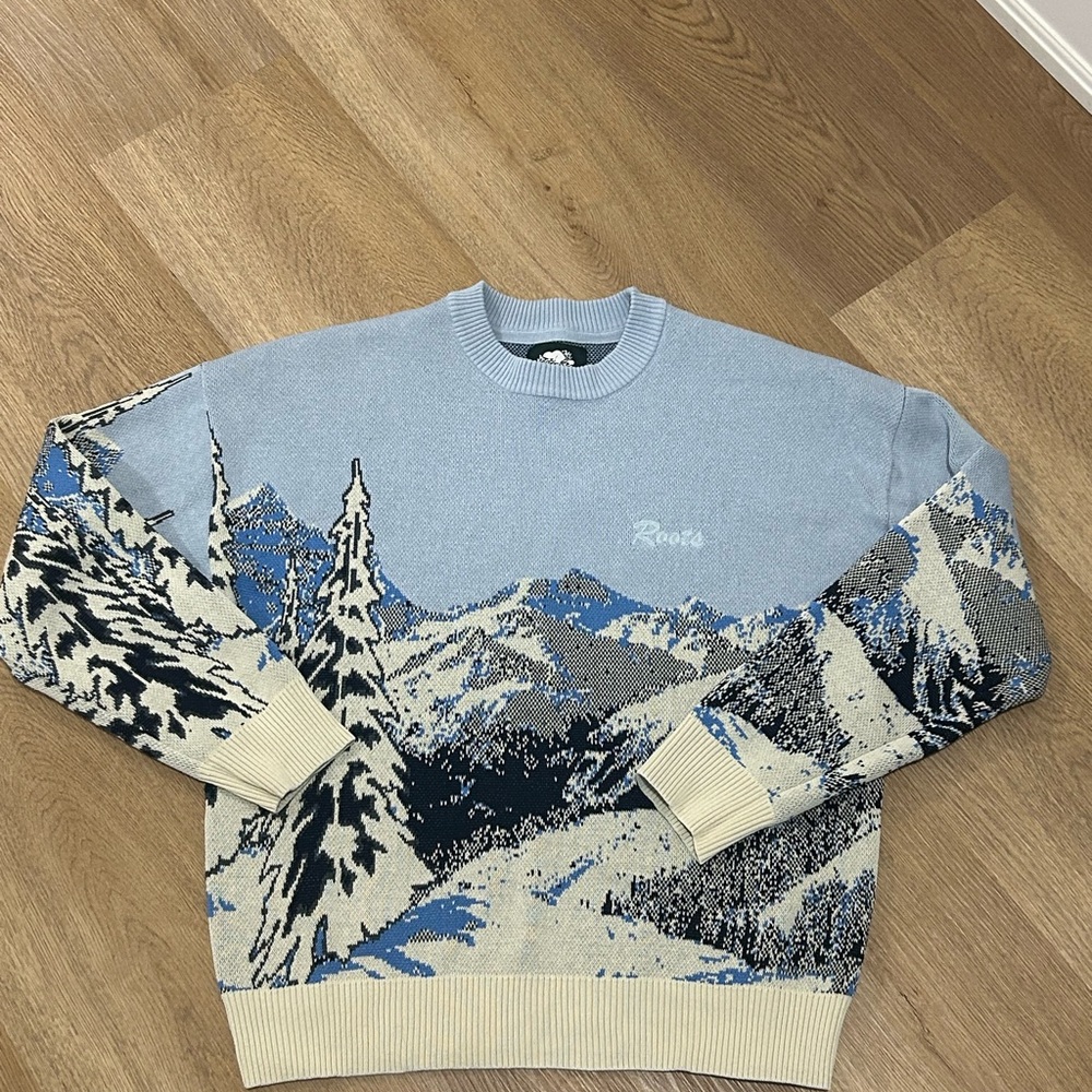 Roots Landscape Intarsia Crew